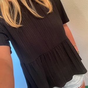 Zara trafaluc peplum style top